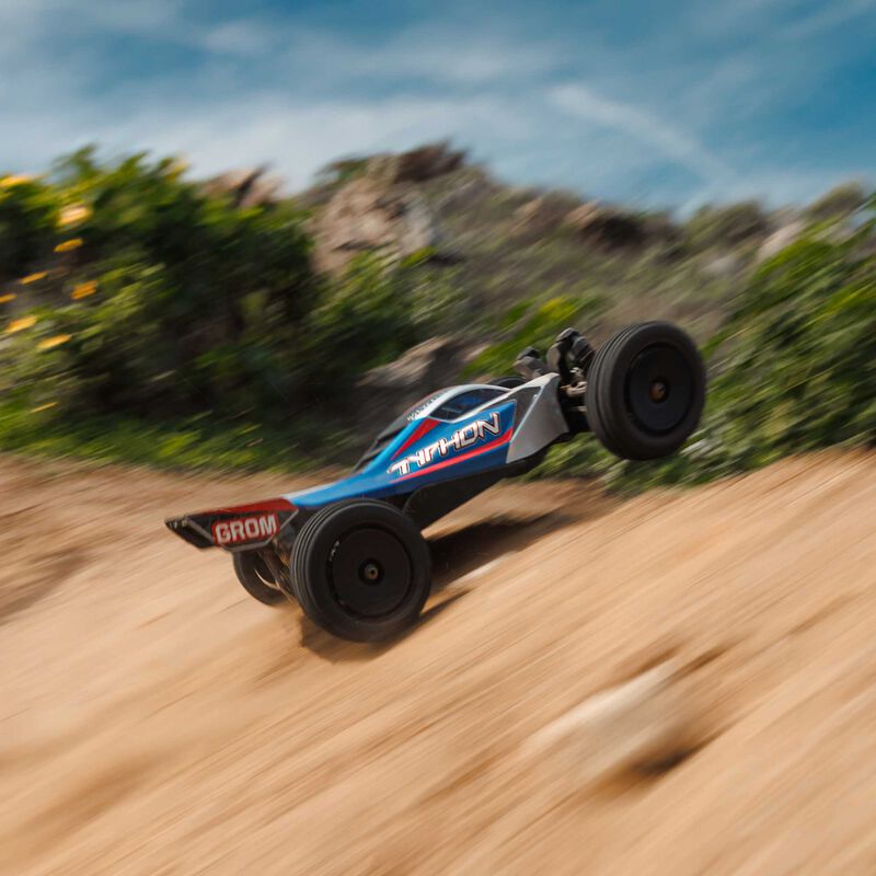1/14 TYPHON GROM 4X4 RTR Brushed Buggy (Battery & Charger Included), Blue/Silver