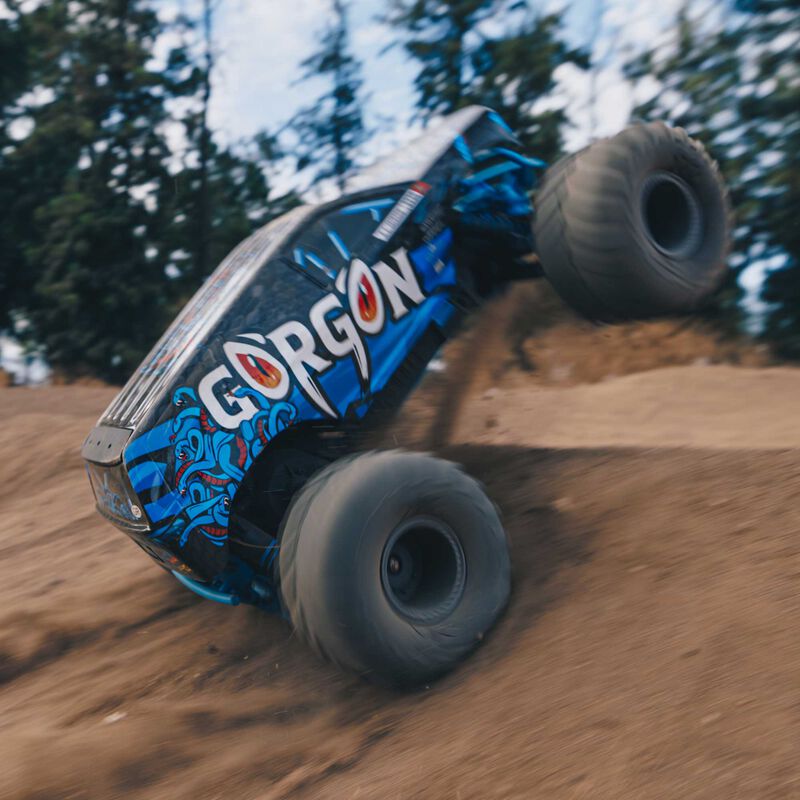 1/10 GORGON 2WD RTR Brushed Monster Truck, Blue