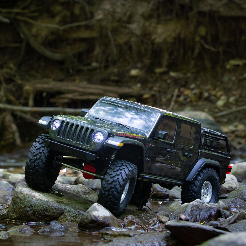 1/10 SCX10 III Jeep JT Gladiator 4X4 RTR Brushed Rock Crawler, Gray