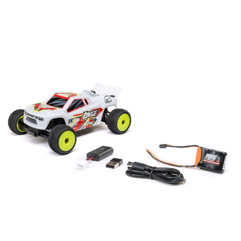 1/28 Micro-T 2S 2WD RTR Stadium Truck (Battery & Charger Included), White
