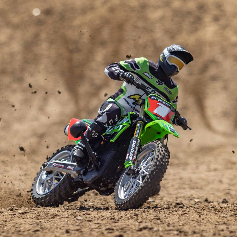 1/4 Promoto-MX Pro Circuit 2S RTR Brushless Motorcycle (Battery and Charger Included), Green