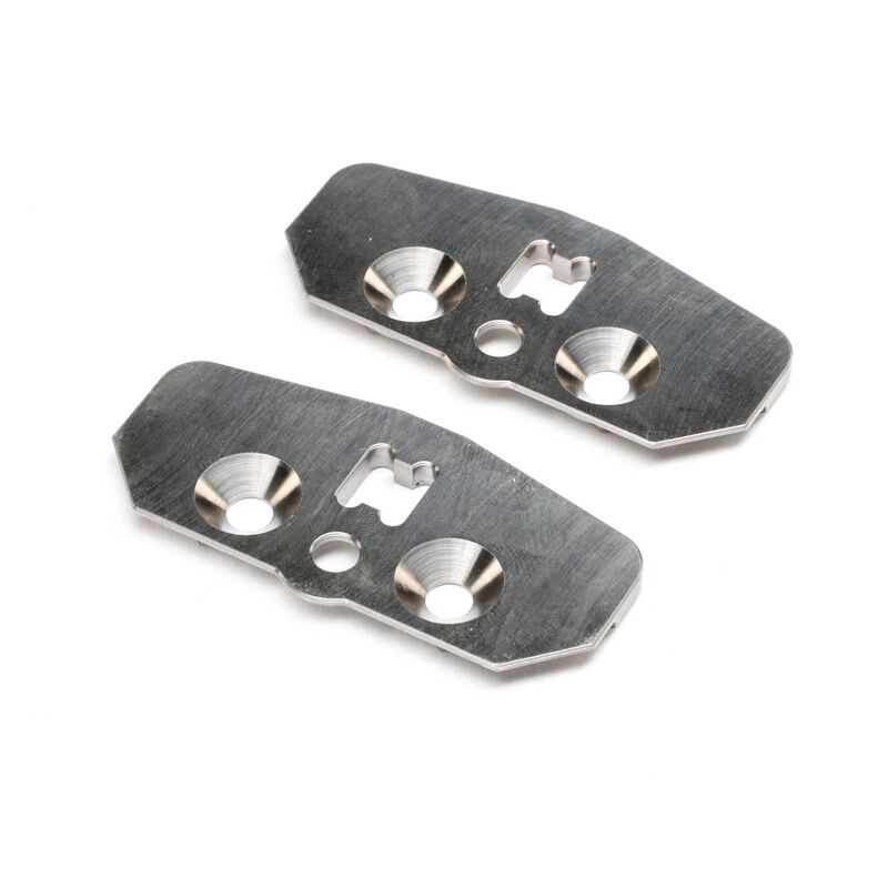 Skid Plate, Adjustable Chassis, +1, Titanium (2): 8X 2.0